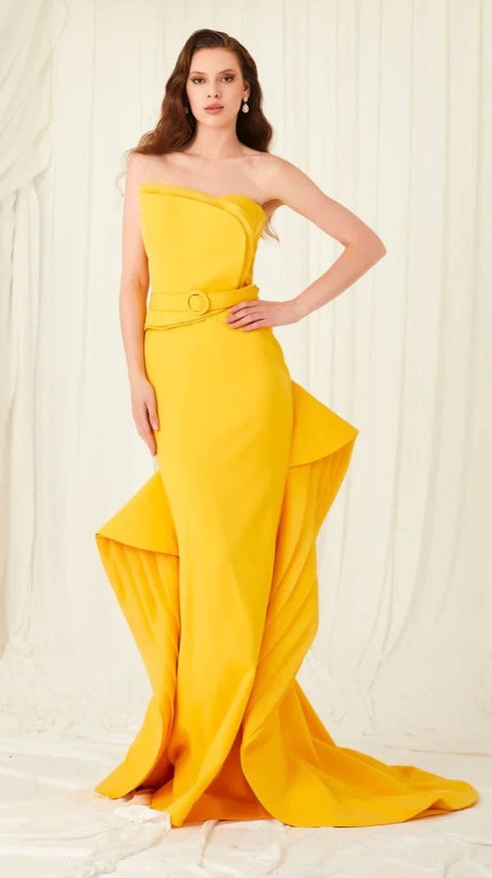 MNM Couture 2755 - Ruffled Mermaid Evening Gown