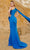 MNM COUTURE 2758 - Crepe Asymmetrical Long Dress Evening Dresses