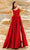 MNM Couture 2767 - Strapless Peplum Evening Gown Evening Dresses 4 / Red