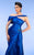 MNM Couture 2792 - Asymmetric Metallic Crepe Gown Special Occasion Dress
