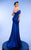 MNM Couture 2792 - Asymmetric Metallic Crepe Gown Special Occasion Dress