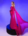 MNM COUTURE 2793 - Off Shoulder Split Cape Gown Special Occasion Dress5