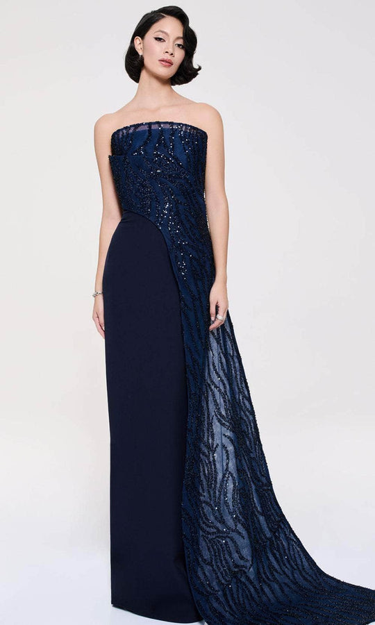 MNM Couture B1116 - Strapless Sequin Column Gown