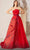 MNM COUTURE E0013 - Straight Across A-Line Evening Gown Prom Dresse