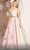 MNM Couture E0016 - Square Neck A-Line Evening Gown Prom Dresses 4 / Pink