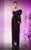 MNM COUTURE E0042 - Draped Corset Bodice Long Gown Special Occasion Dress