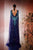MNM COUTURE E0044 - Plunged Neckline Embroidered Tulle Gown Special Occasion Dress