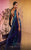 MNM COUTURE E0044 - Plunged Neckline Embroidered Tulle Gown Special Occasion Dress