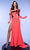 MNM COUTURE F02803 - Off Shoulder Draped Evening Gown Special Occasion Dress
