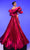 MNM COUTURE F02808 - Crisscross Halter Pleated Evening Gown Special Occasion Dress