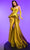 MNM Couture F02810 - Draped Asymmetrical Evening Dress Evening Dresses