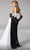 MNM Couture F02810 - Draped Asymmetrical Evening Dress Evening Dresses