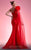 MNM Couture G1211 - Fringed Accent One Shoulder Evening Gown Evening Dresses 14 / Red