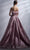 MNM COUTURE G1266 - Feathered Neckline Prom Gown Prom Dresses