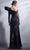 MNM COUTURE G1271 - One-Sleeve Puff Detail Evening Gown Evening Dresses