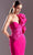MNM COUTURE G1530 - Ruched One-Shoulder Sleeve Prom Dress Prom Dress