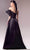 MNM Couture G1619 - Ribbed Bodice Draped Organza Gown Prom Dresses