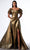 MNM Couture G1726 - Metallic Overskirt Evening Dress Evening Dresses