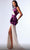 MNM Couture G1741 - Contrast Metallic Evening Dress with Slit Evening Dresses
