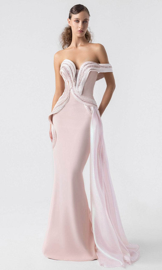 MNM Couture G1900 - Sweetheart Draped Mermaid Gown