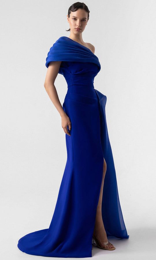 MNM Couture G1941 - One Shoulder Draped Long Gown