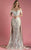 MNM Couture - K3556 Applique Embellished A-Line Gown Evening Dresses 6 / Salmon