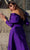 MNM COUTURE K4030 - V-Neck Side Overskirt Cocktail Dress Cocktail Dresses