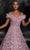 MNM COUTURE K4108 - Off Shoulder Floral Prom Gown Special Occasion Dress