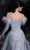 MNM COUTURE K4111 - Feathered Long Sleeve Evening Gown Special Occasion Dress