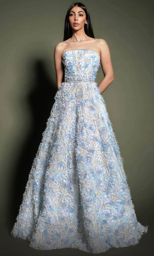 MNM Couture K4197 - Ruffle Detailed Evening Dress