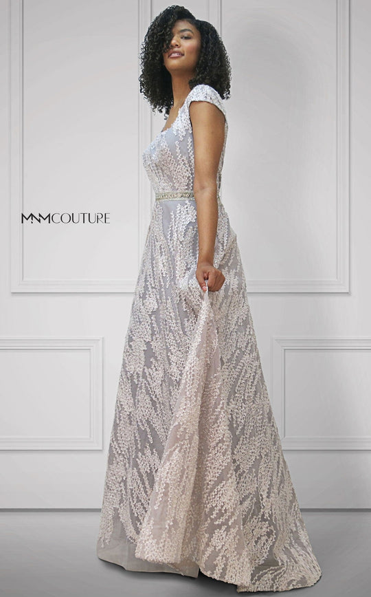 MNM Couture M1809 - Dreamy Embroidered A-Line Gown