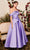 MNM COUTURE N0511 - Fall Off Strapped A-line Gown Sweet 16 Dresses 4 / Lilac