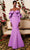 MNM COUTURE N0512 - Ruffled Off Shoulder Evening Gown Evening Dresses 4 / Lilac