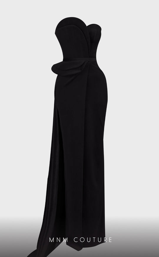 MNM Couture N0515 Peplum Strapless Dress