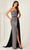 MNM COUTURE N0532A - Strapless Two Toned Evening Gown Special Occasion Dress