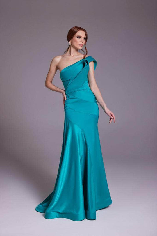 MNM Couture N0543 - One-Shoulder Satin Silk Gown