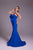 MNM COUTURE N0548 - Strapless Crepe Mermaid Gown Special Occasion Dress