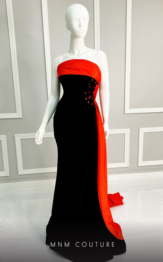 MNM Couture V07378 - Strapless Mermaid Evening Gown