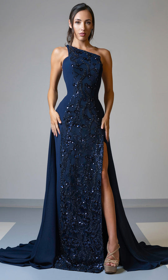 MNM Couture V07539 Strapless Beaded Dress