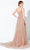 Mon Cheri - Scoop Beaded Evening Dress 220D37 - 1 pc Slate In Size 12 Available CCSALE 12 / Slate