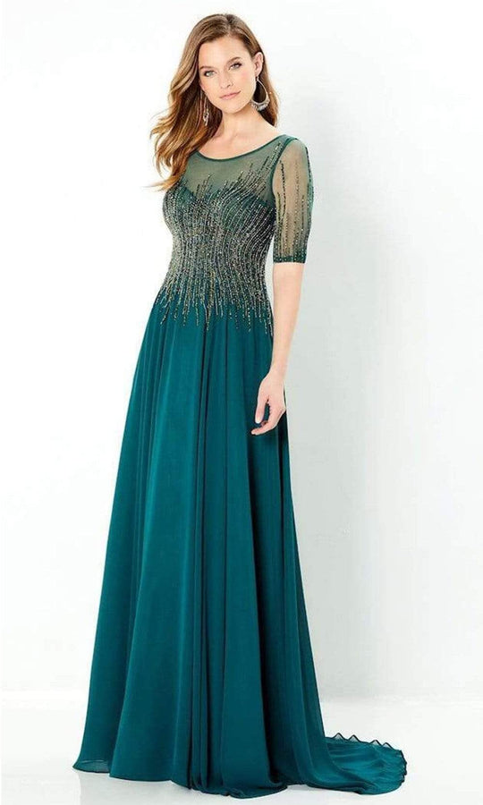 Montage by Mon Cheri - 220939 Illusion A-Line Mother of the Bride Gown