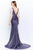 Montage by Mon Cheri - 120922 Plunging V-Neck Sleeveless Prom Dress Pageant Dresses 12 / Midnight