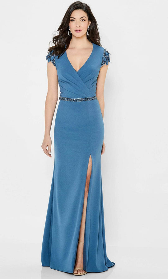 Montage by Mon Cheri 122902W - Beaded Waistband Formal Gown