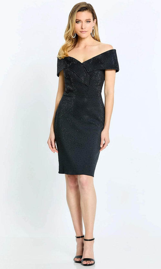 Montage by Mon Cheri 220949S - Fitted Ornate Cocktail Dress