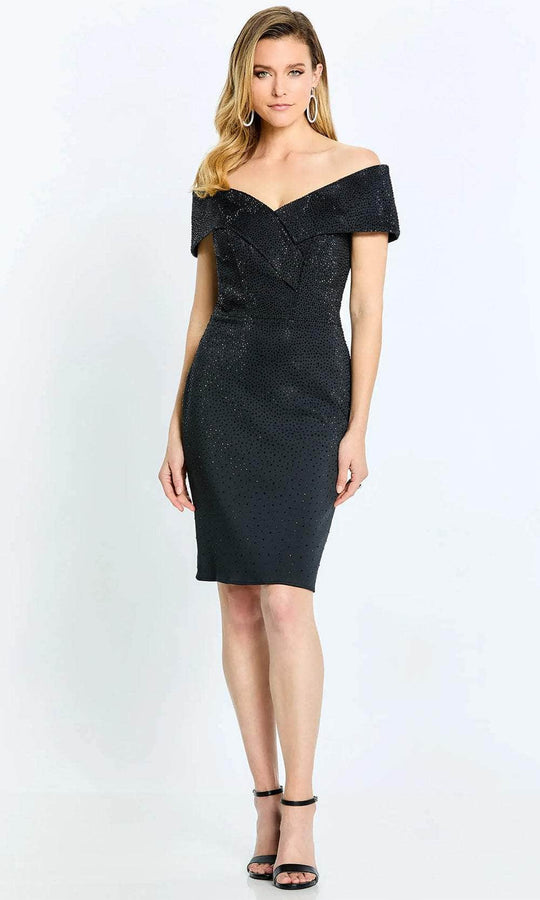 Montage by Mon Cheri 220949S - Fitted Ornate Cocktail Dress