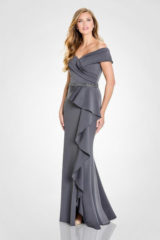 Montage by Mon Cheri - 221976 Peplum Sheath Evening Dress