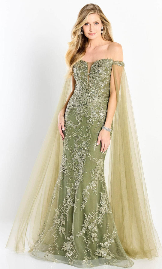 Montage by Mon Cheri M2204 - Beaded Off Shoulder Evening Gown
