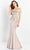 Montage by Mon Cheri M2210 - Silk-Made Off Shoulder Formal Gown Special Occasion Dress 4 / Taupe