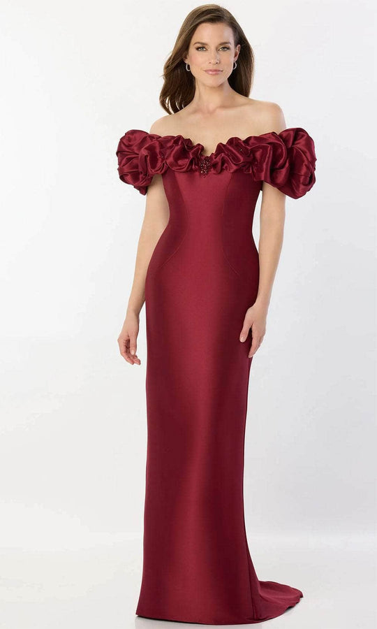 Montage by Mon Cheri M2233 - Off-Shoulder Fitted Bodice Mother of the Bride Dress