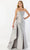 Montage by Mon Cheri M2235 - Lace Appliques Detachable Train Prom Gown Prom Dresses 4 / Silver